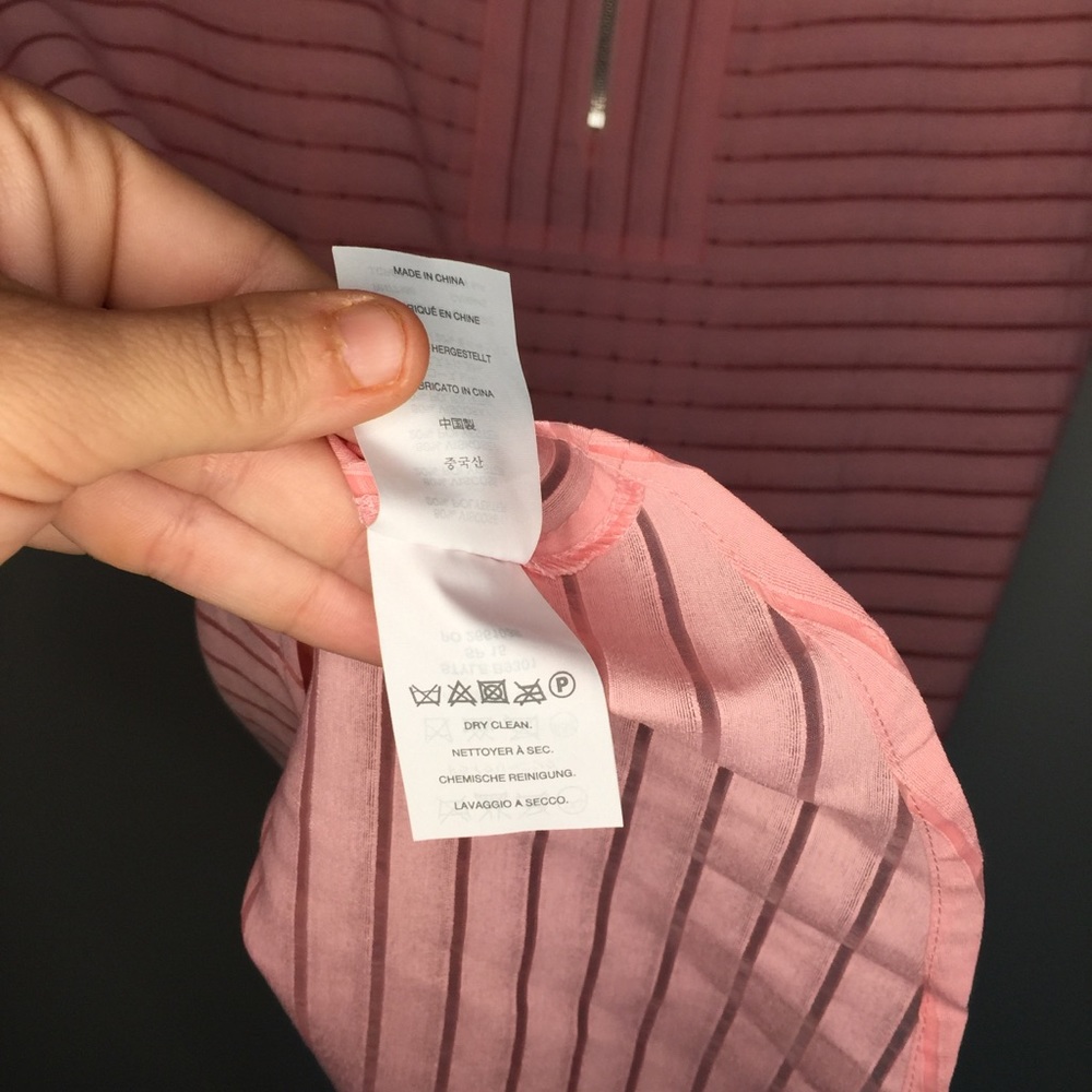 NWOT J. crew Blossom Pink Shadow Stripe Tunic - Picture 6 of 8